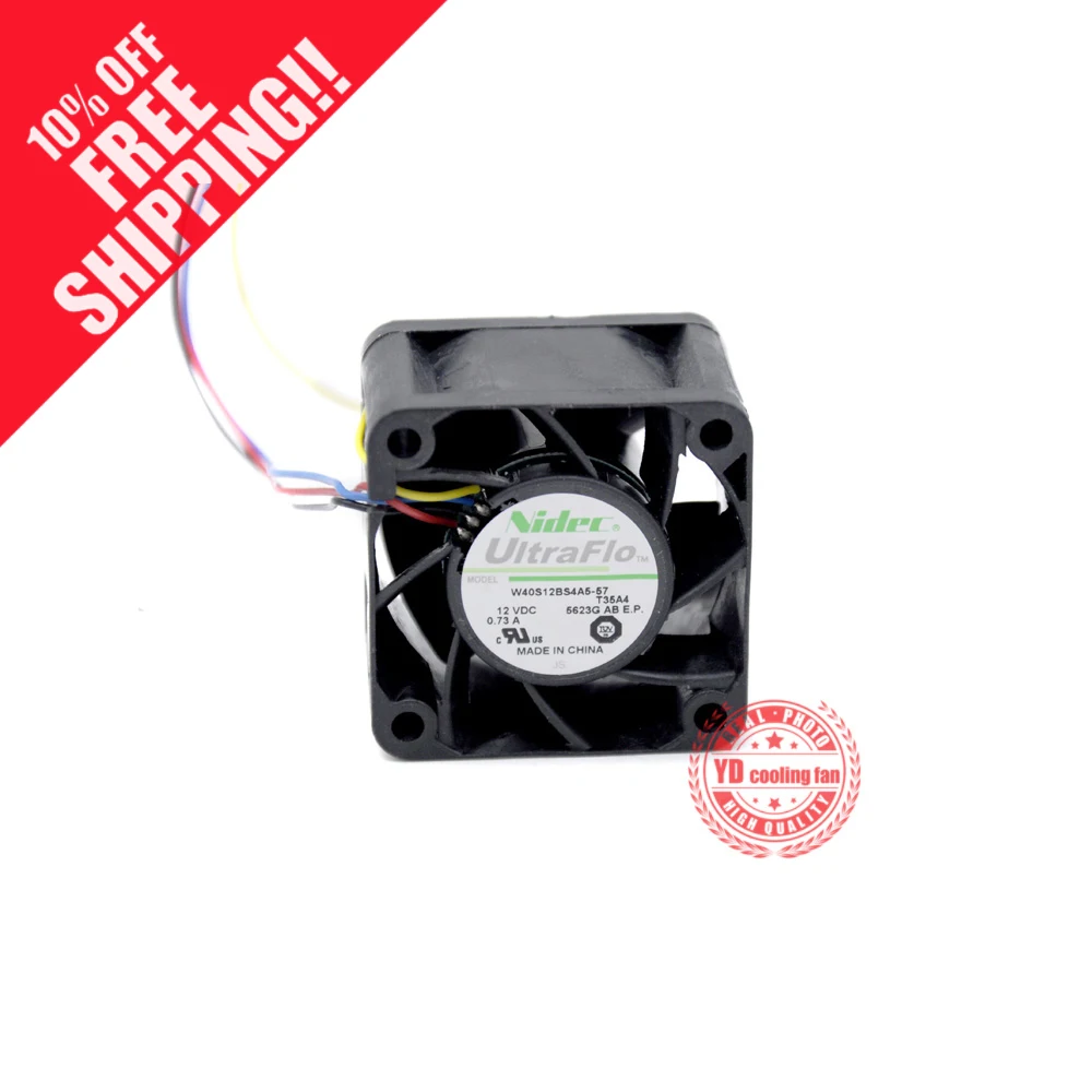 

NEW NIDEC V40S12BUB5-07A21 4028 12V 0.55A 4CM Server cooling fan