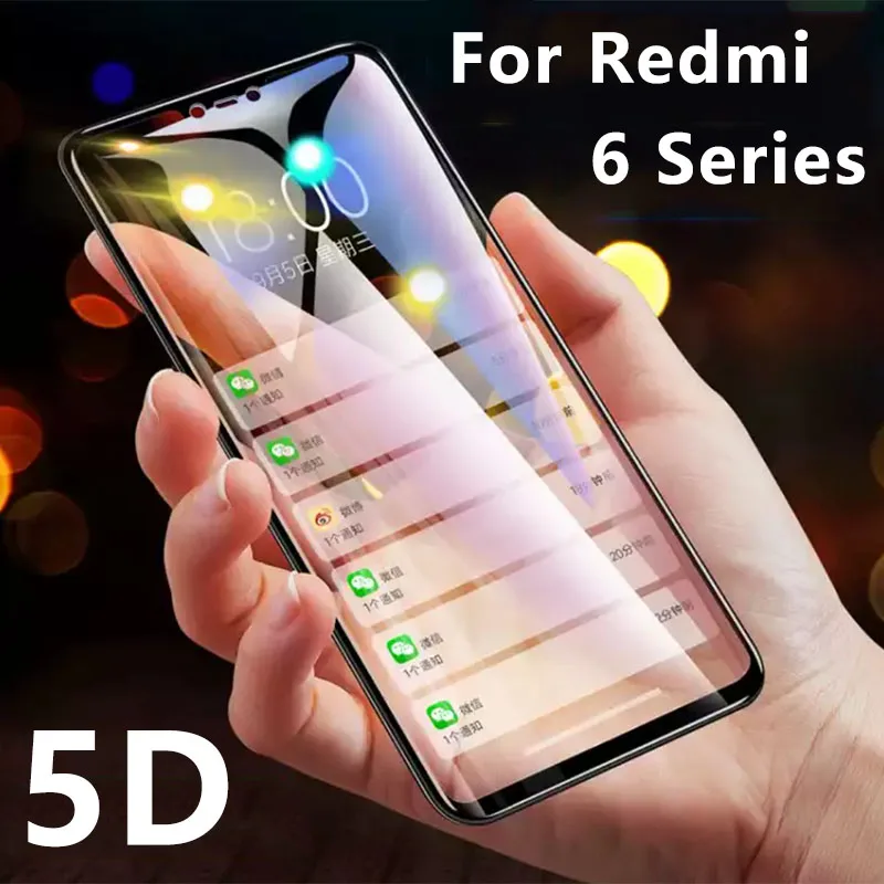 5d закаленное стекло для Xiaomi Redmi Note 6 Pro 6a 6 A A6 Защитное стекло для экрана Ksiomi Xiaomei My Note6 6pro