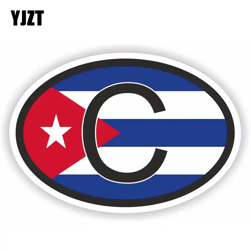 Yjzt 15 8cm 10 6cm Funny Cuba Country Code Flag Car Sticker Yjzt 15 8cm 10 6cm Funny Cuba Country