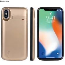 Ударопрочный чехол для батареи для iPhone Xs Max резервного питания банк зарядки чехлы для iPhone XR X XS зарядное устройство чехол подставка