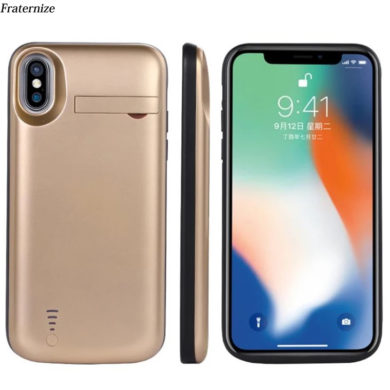 Противоударный чехол для iPhone Xs Max запасной внешний аккумулятор чехлы зарядки XR X XS