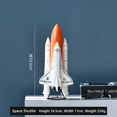 Ceramics Space Shuttle SpaceShip Ornaments Figurine Home Decor Accessories