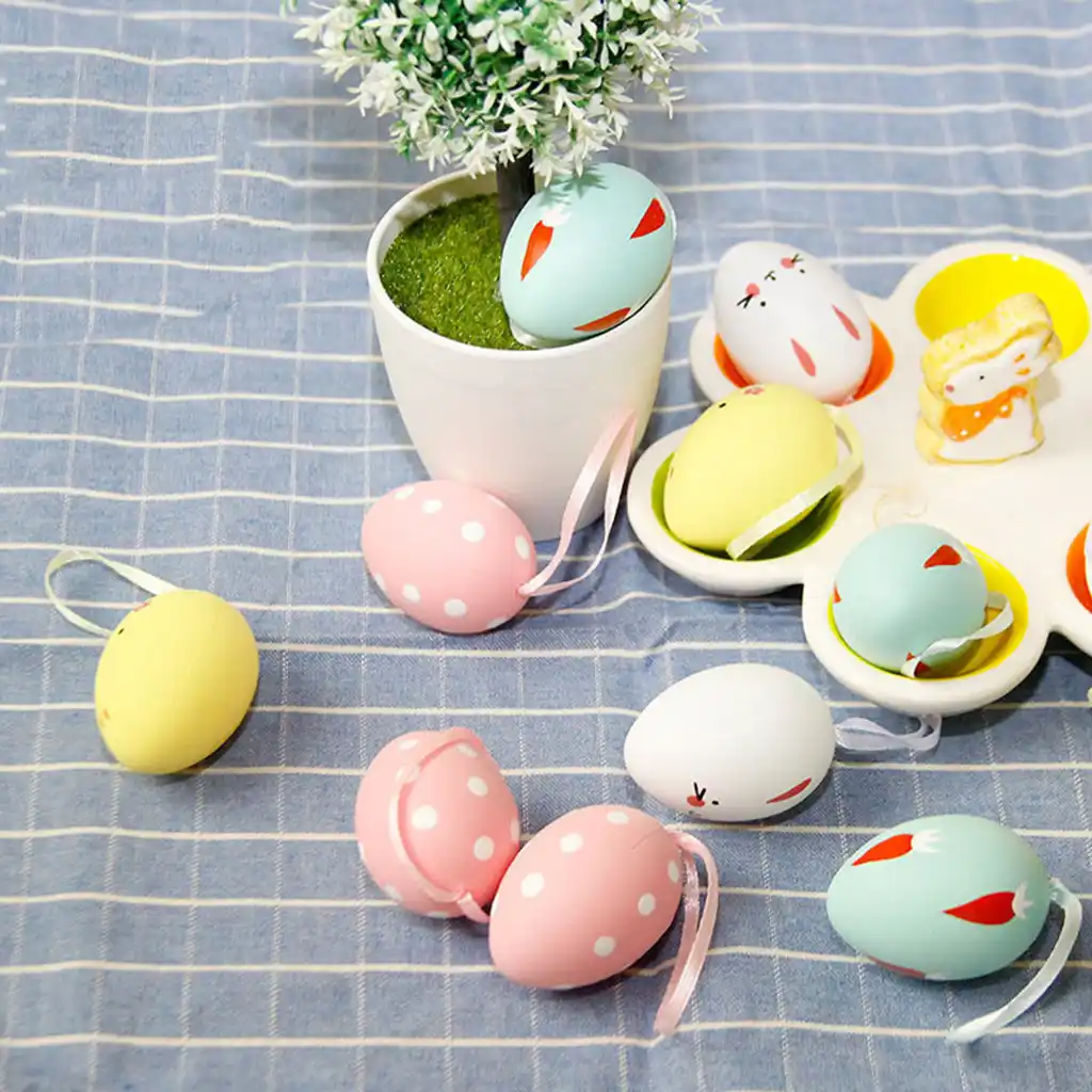 12pc colorful baby kid drawing painting easter eggs color egg