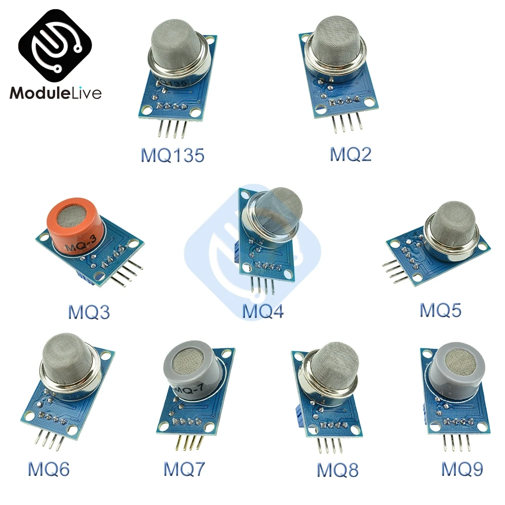 MQ135 MQ-135 MQ2 MQ3 MQ4 MQ5 MQ6 MQ7 MQ8 MQ9 датчик дыма сжиженного легковоспламеняющегося метана для Arduino Diy стартовый комплект