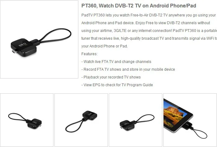 Приемник ATSC Geniatech PT681 часы ATSC live tv на Android Phone/Pad USB ТВ тюнер pad tv stick для США/Кореи/Мехико