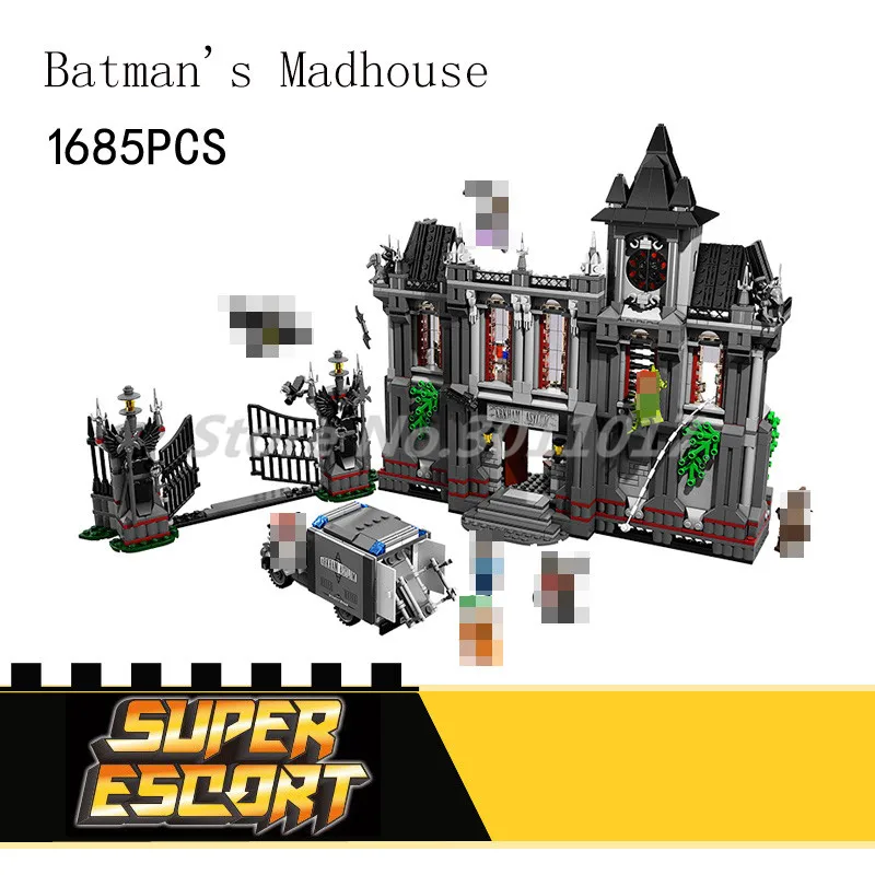 

Stacking Blocks DC Batman Series Superheroes Figure Building Blocks Arkham Asylum Breakout Model Joker Movie Toys For Children