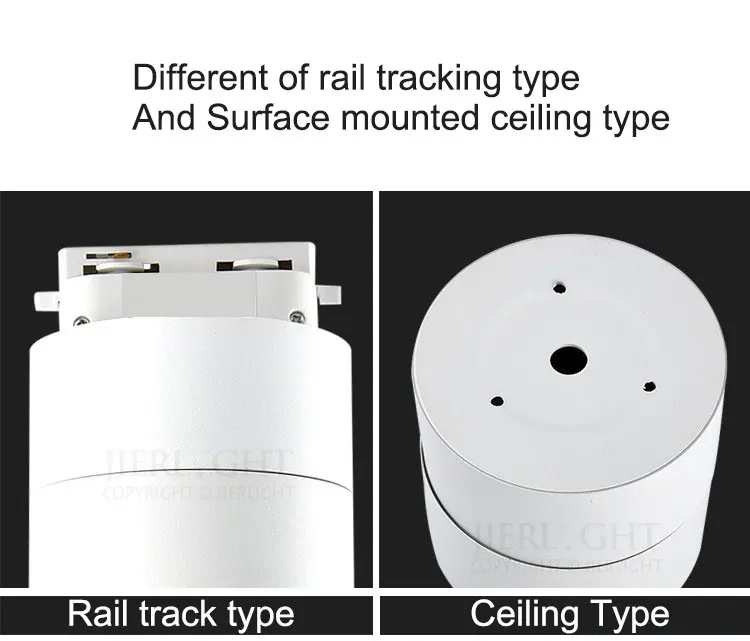 12 Вт рельсовый трек прибор початка 10 Вт рельсовый Точечный светильник светодиодный Трековый светильник 7 Вт направляющий рельсовый трек лампа с регулируемой яркостью теплый белый светильник