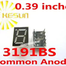 50 шт. x 0,39 дюймов красный синий 3191BS 3191AS 3191AB 3191BB одинарная цифровая трубка светодиодный дисплей модуль