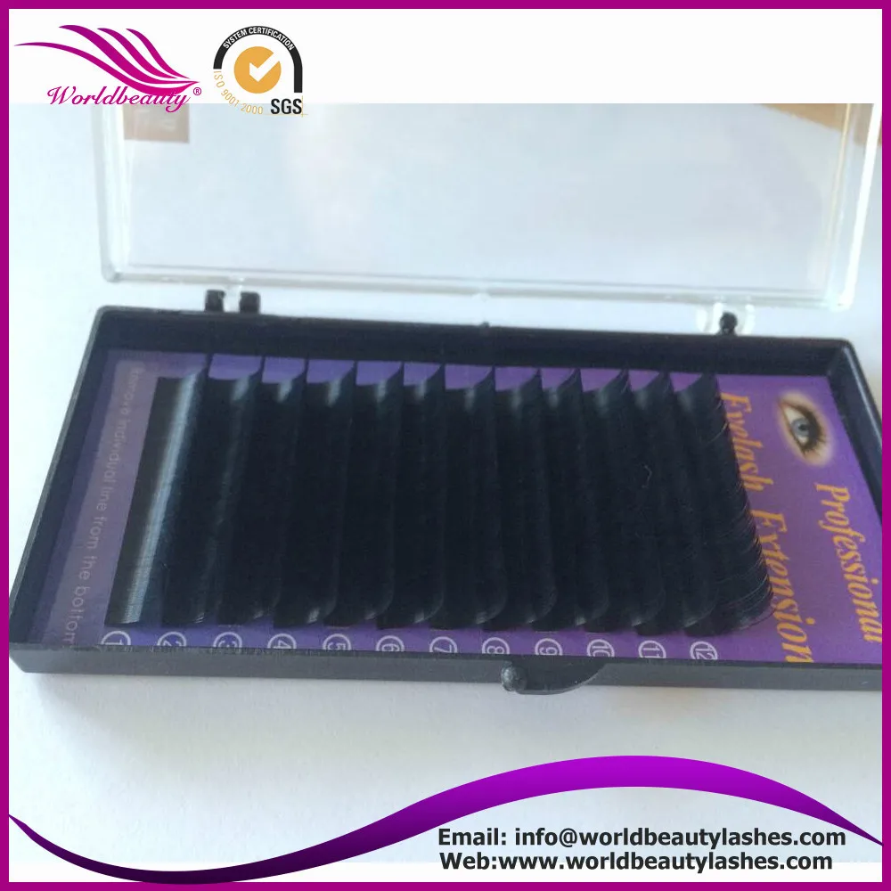 

4 trays/lot All size; silk eyelash extension, B C D J, 8-15mm
