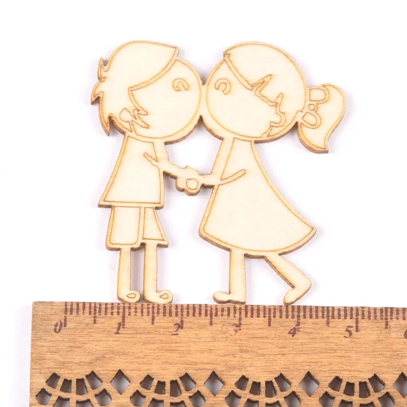 10 шт. деревянные DIY аксессуары из натурального дерева для свадьбы mr. & Mrs