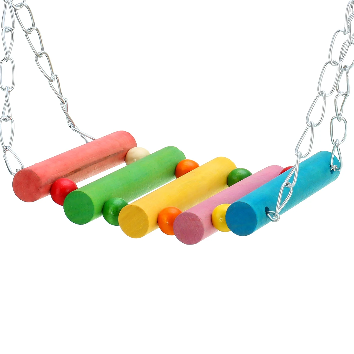 

1pc Parrot Hanging Cage Toys Pet Bird Parakeet Budgie Cage Swing Playing Toys Random Color