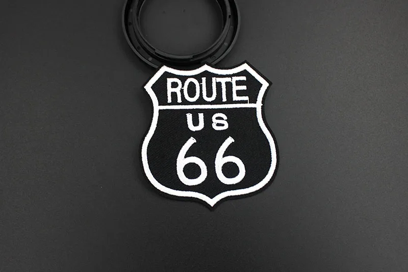 Модный Размер 7,9*7,3 см Route 66 нашивки железные наклейки нашивки на Бейджи для одежды вышитая аппликация для одежды