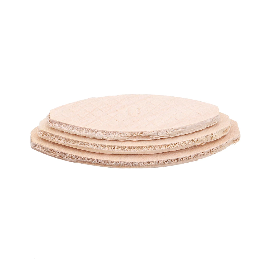 HILDA 100pcs No. 0#/10#/20# Assorted Wood Biscuits for Tenon Machine Woodworking Biscuit Jointer