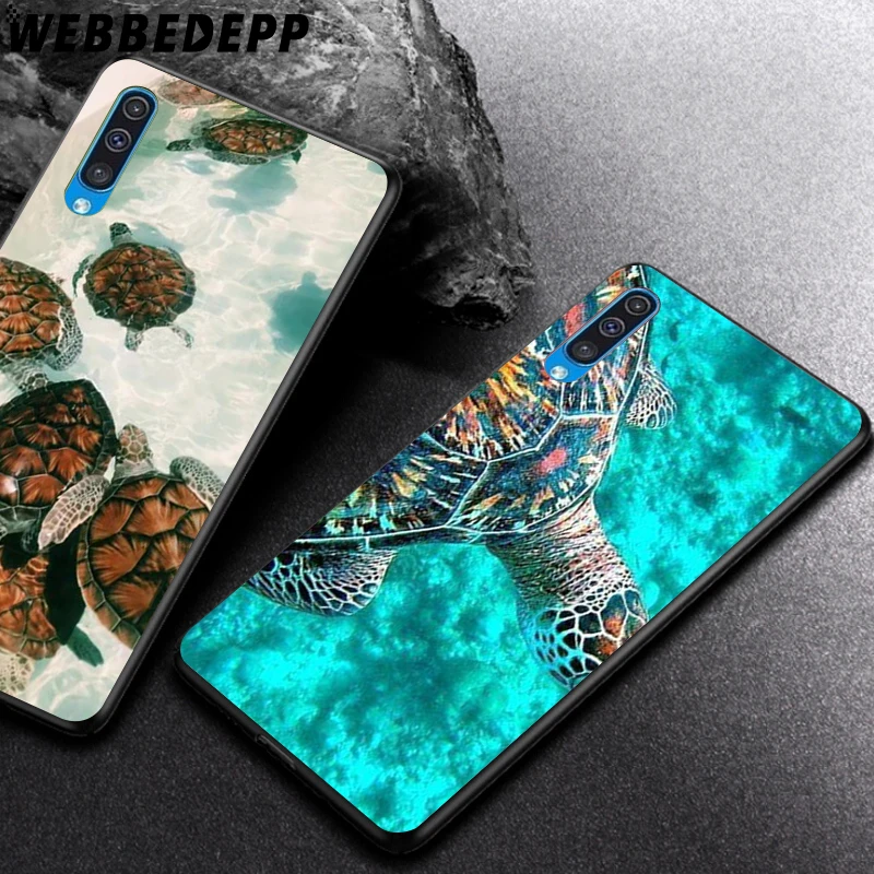 WEBBEDEPP морская черепаха Мягкий ТПУ чехол для Samsung Galaxy Note8 9 A10 A20 A40 A50 A60 A70 M10 M20