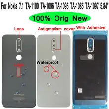 Shyueda Оригинальная Новинка+ объектив 5,8" для Nokia 7,1 TA-1100 TA-1096 TA-1095 TA-1085 TA-1097 стеклянная задняя панель корпуса крышка аккумулятора