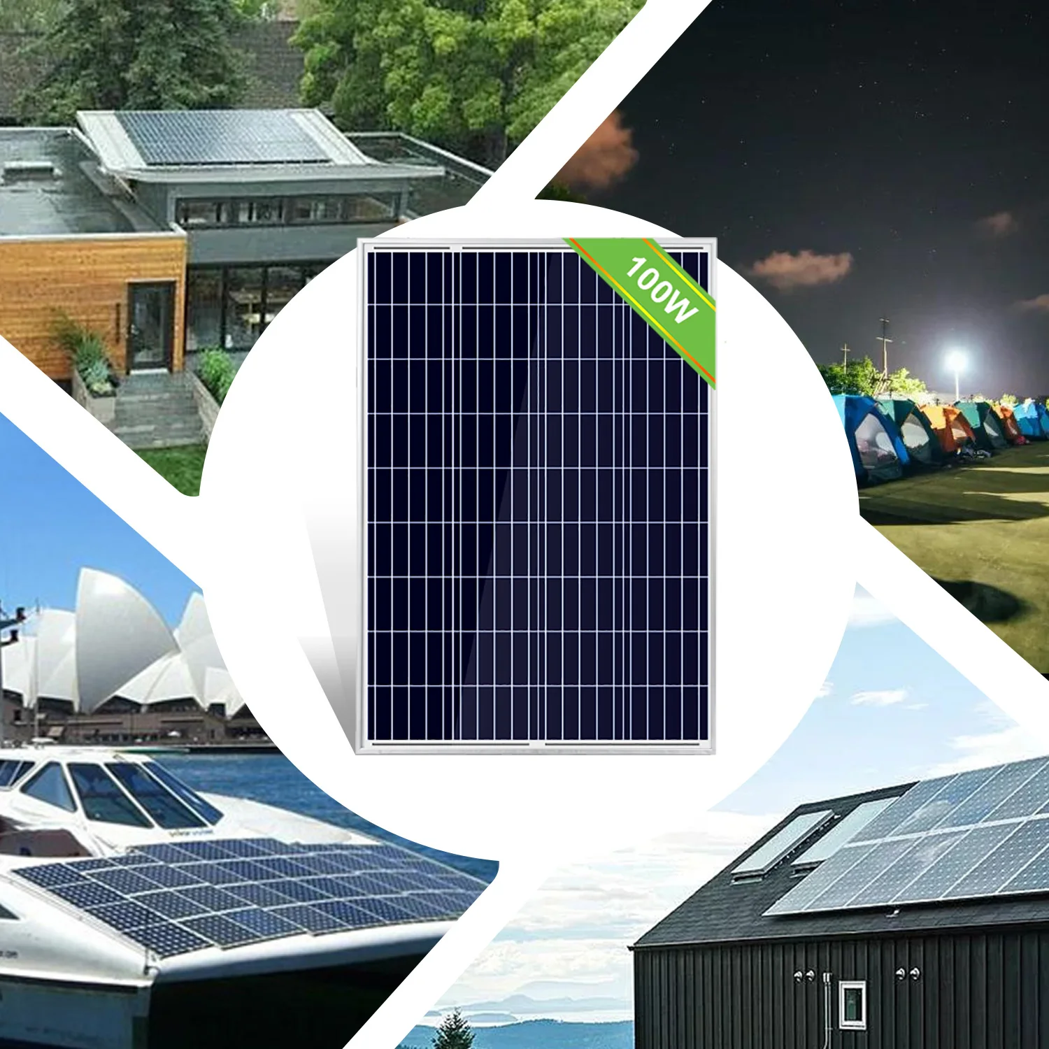 

Sale!1/2/3/4/6/8/10pcs 100W Watts 12V Volt Poly Solar Panels Polycrystalline Battery Charging Off Grid Caravan Home 12V 600/800w