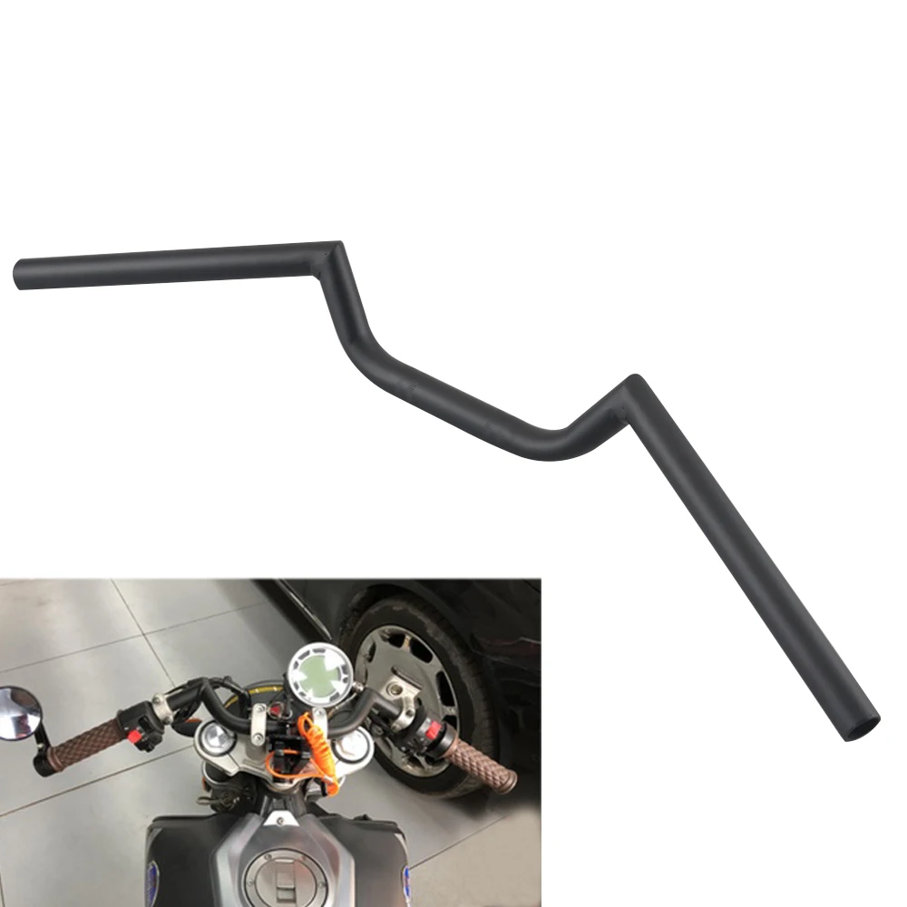 

7/8 22mm Motorcycle Black Retro Drag Handle Handlebar Bar Steering Wheel Fits For Harley Sportster Cafe Racer Chopper Bobber