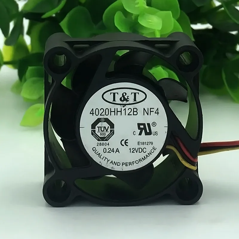10pcs/lot 4020HH12B NF4 12V 0.24A double ball CPU cooling ventilation