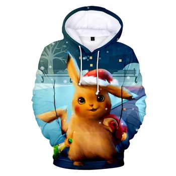 Z&Y 3-20Y 2019 3d Pokemon Hooie Kids Detective Pikachu Hoodies Boys Sweatshirts Fashion Girls Tops Cartoon Coat Pullover Jumpers 3