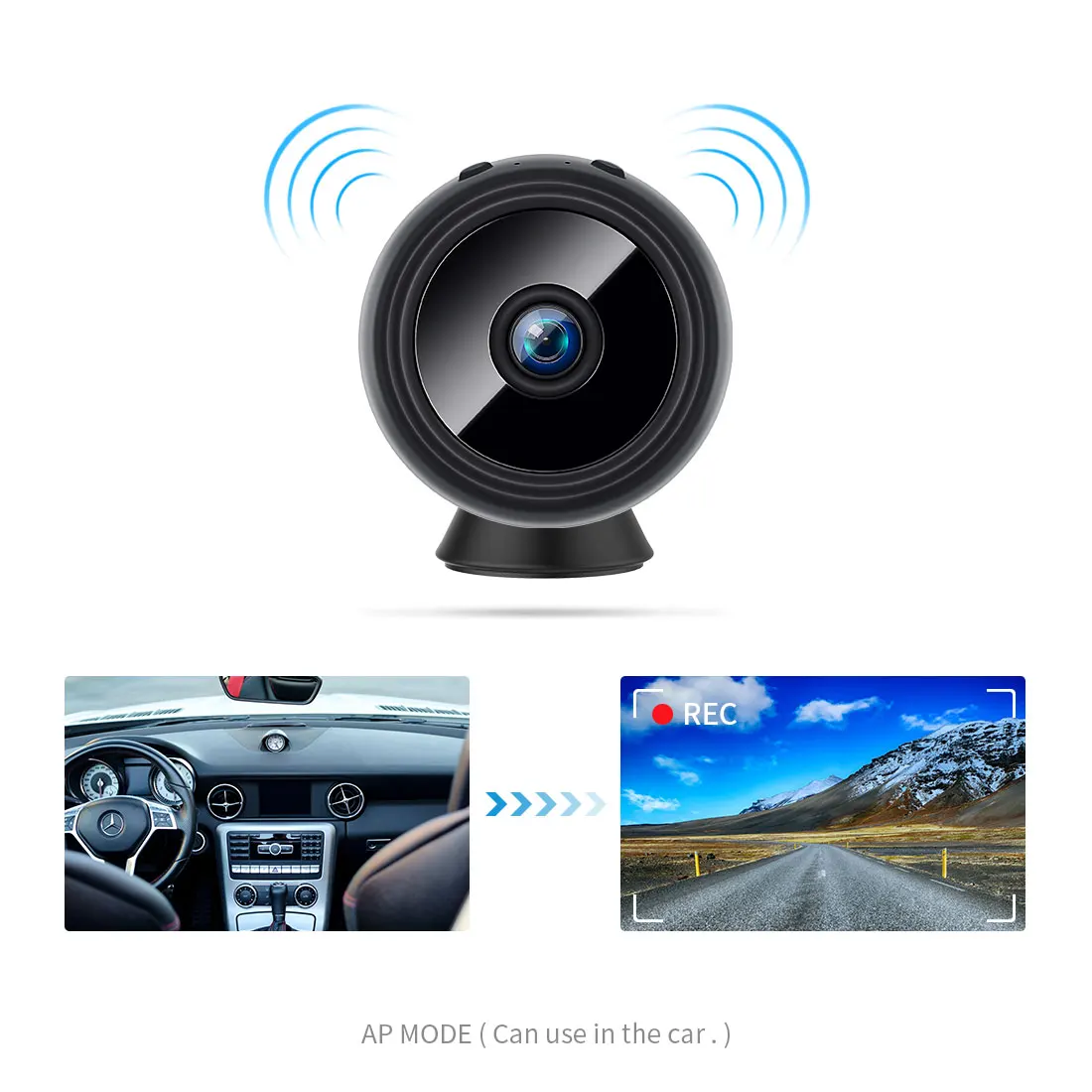 WNK 1080 P HD WiFi мини ip камера Встроенная батарея беспроводная безопасности