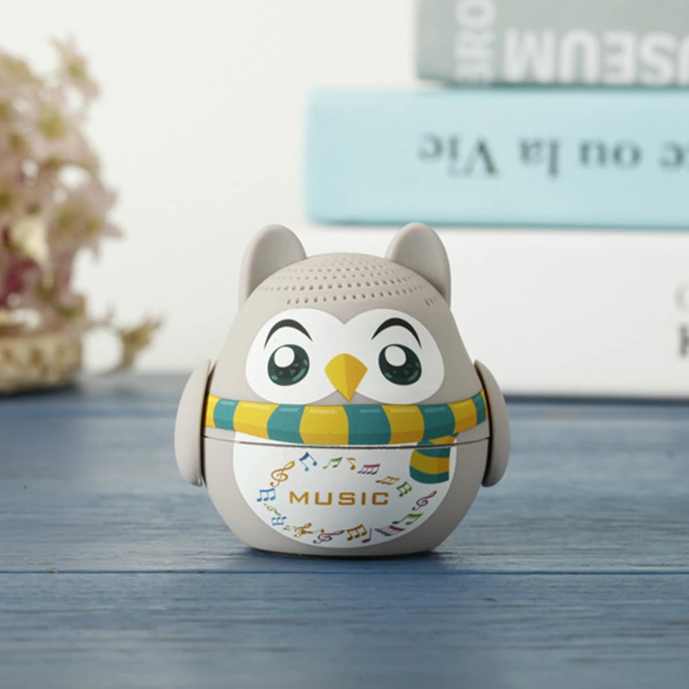 Мини животное сова Bluetooth динамик Портативный мультфильм открытый музыкальный