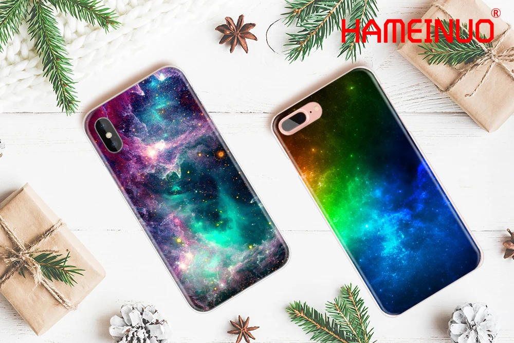 HAMEINUO, разноцветный Чехол для мобильного телефона galaxy universe, чехол для iphone 4 4s 5 5s SE 5c 6 6s 7 8 X plus