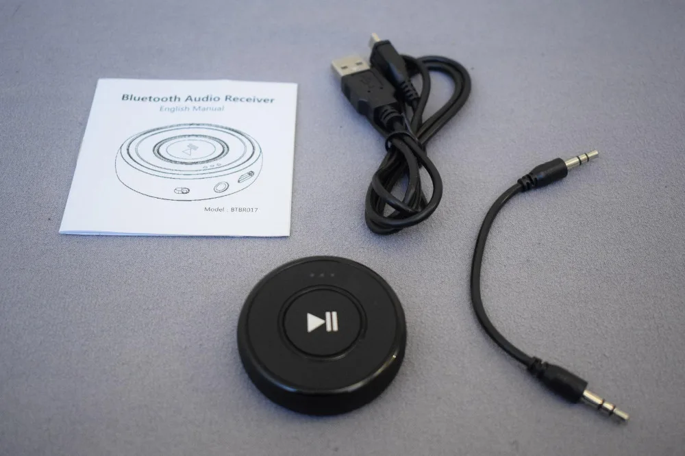 BESTEK Приемник Bluetooth Портативный Беспроводной Аудио Адаптер С 3.5 Мм AUX Вход Для