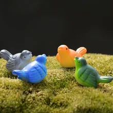 4 шт./компл. креативная Милая мини-модель Reis красочная птица фигурка игрушка кукла животного из мультфильма дом ремесло игрушка с орнаментом подарок