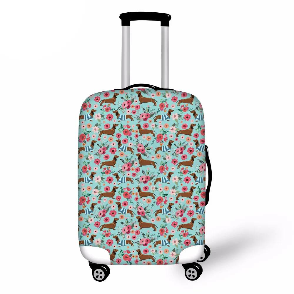 

Travel Luggage Suitcase Protective Cover Dachshund Dog printed Stretch Dustproof Protective Cover Suitcase Cover