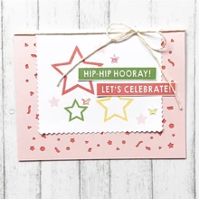 

GJCrafts 2018 New Confetti Card Metal Cutting Dies Frame Die for Scrapbooking Card Making Background Diecuts Stencil Embossing