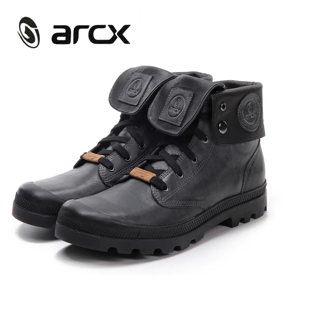 ARCX/мужские кожаные мотоциклетные ботинки в стиле ретро Мужская обувь для отдыха