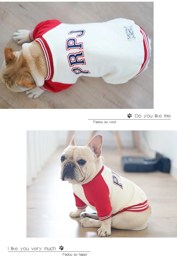 [MPK Dog зимняя одежда] PRPJ свитер для французских бульдогов, Мопсов, теплая спортивная одежда для собак