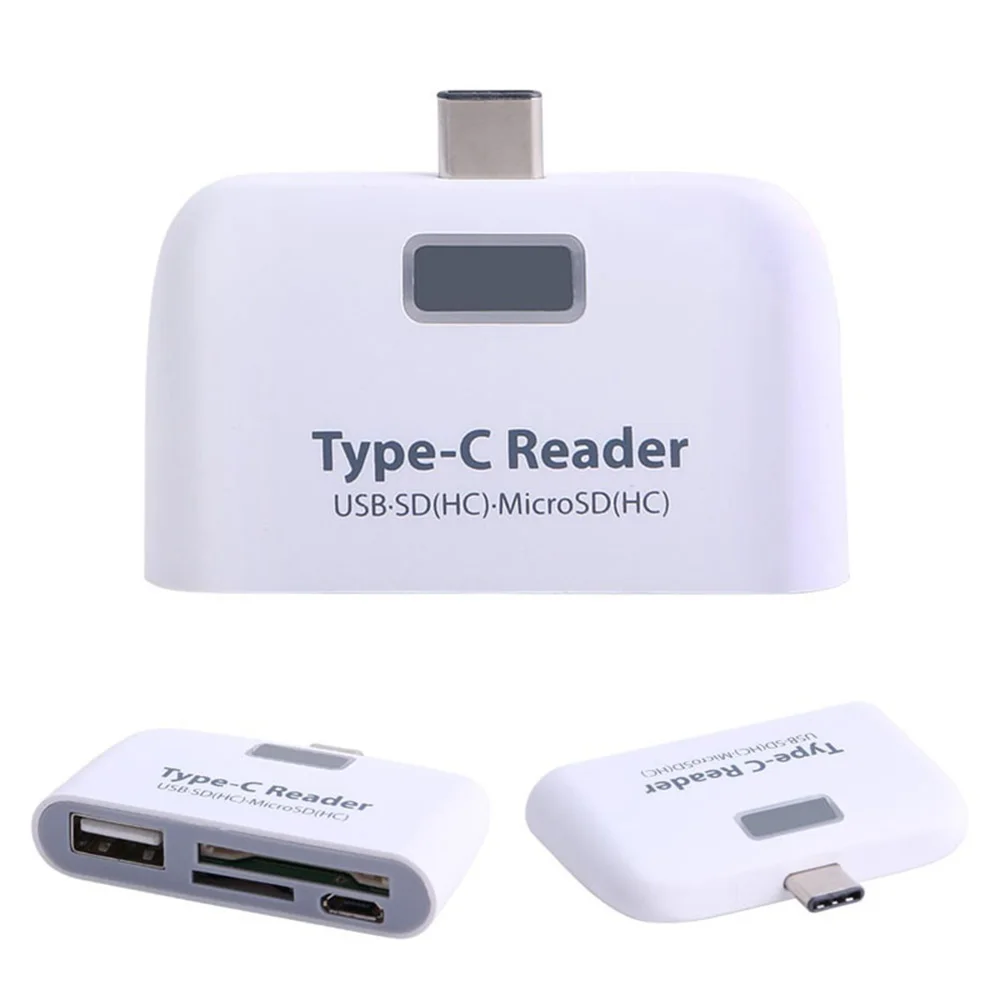 

New Fashion 3 in1 USB 3.1 Type-C USB-C TF Micro SD OTG Card Reader For Laptop Phone Tablet Converters High Quality and Durable