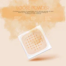 HENLICS, гладкая рассыпчатая пудра, отбеливающая кожу лица, прозрачный минеральный макияж, косметическая установка, пудра с пуховкой