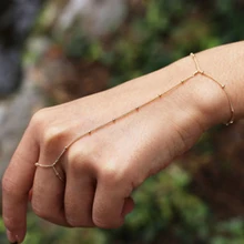 Европа и простой сексуальный браслет ручной работы с медными бусинами подвеска Бохо на выбор для женщин