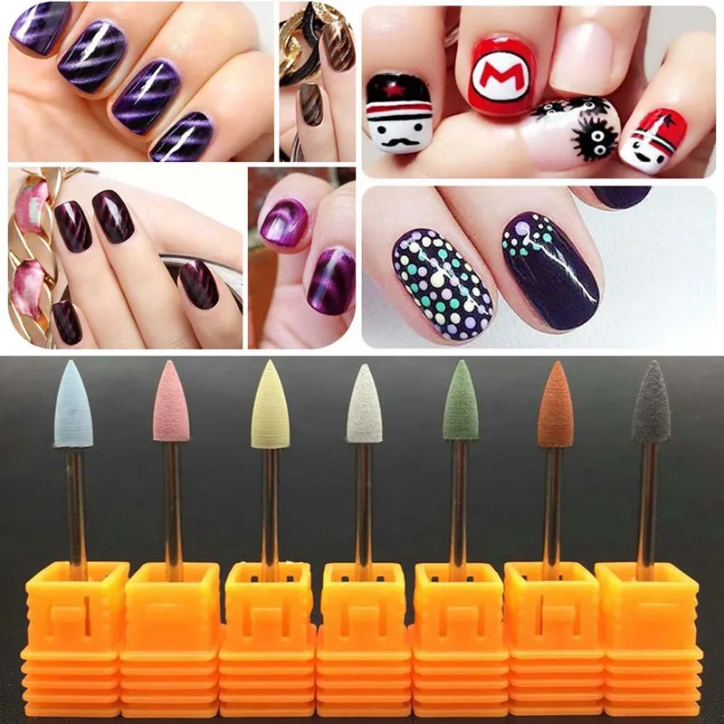 

Rubber Nail Drill Bit Milling Cutters for Manicure Silicone Polishing Buffer Files Electric Manicure Machine