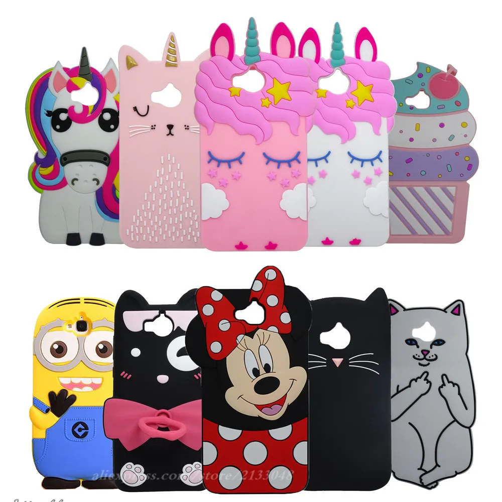

Rabbit For Huawei Honor 4C Pro / Enjoy 5/ Y6 Pro 5.0" Case Cute 3D Cartoon Soft Silicon Cover For Huawei Honor 4C pro Phone Case