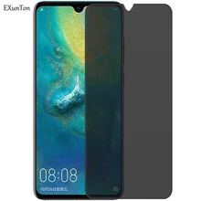 EXUNTON 2.5D антишпионское закаленное стекло для huawei mate 20 X mate 20 mate 20X Lite защита экрана матовая пленка новая модель