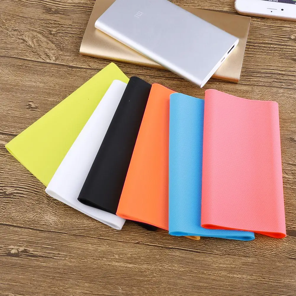 

Portable Silicone Power Bank Case External Battery Cover for 10000mAh Xiaomi Power Bank