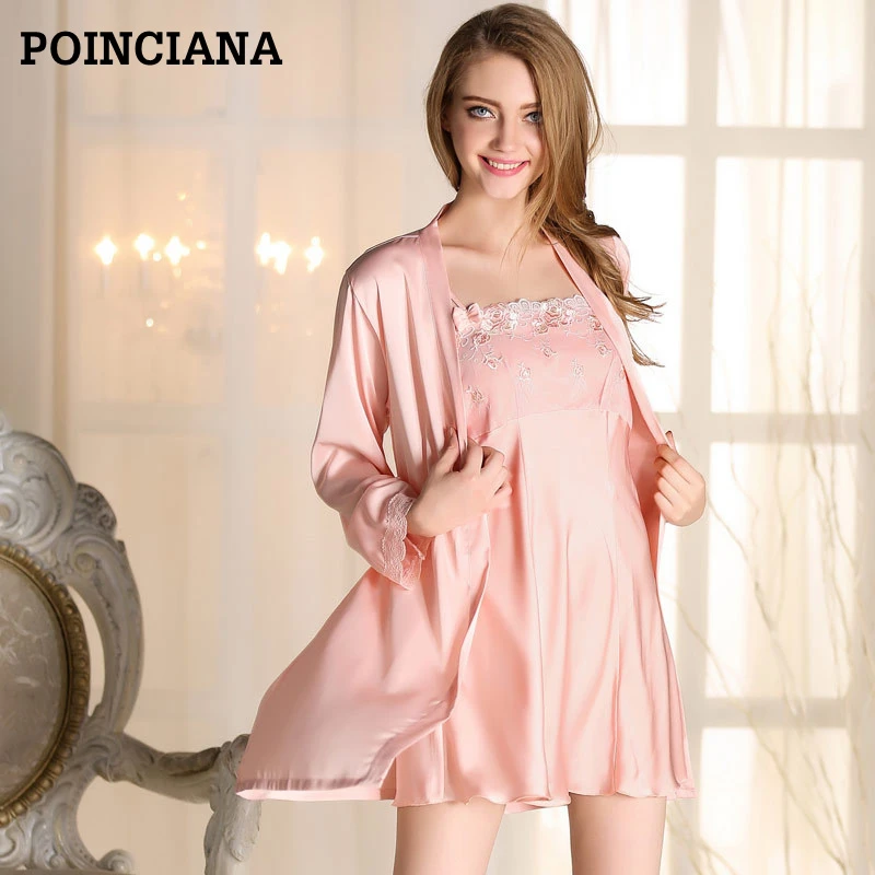 long satin nightgowns and robes