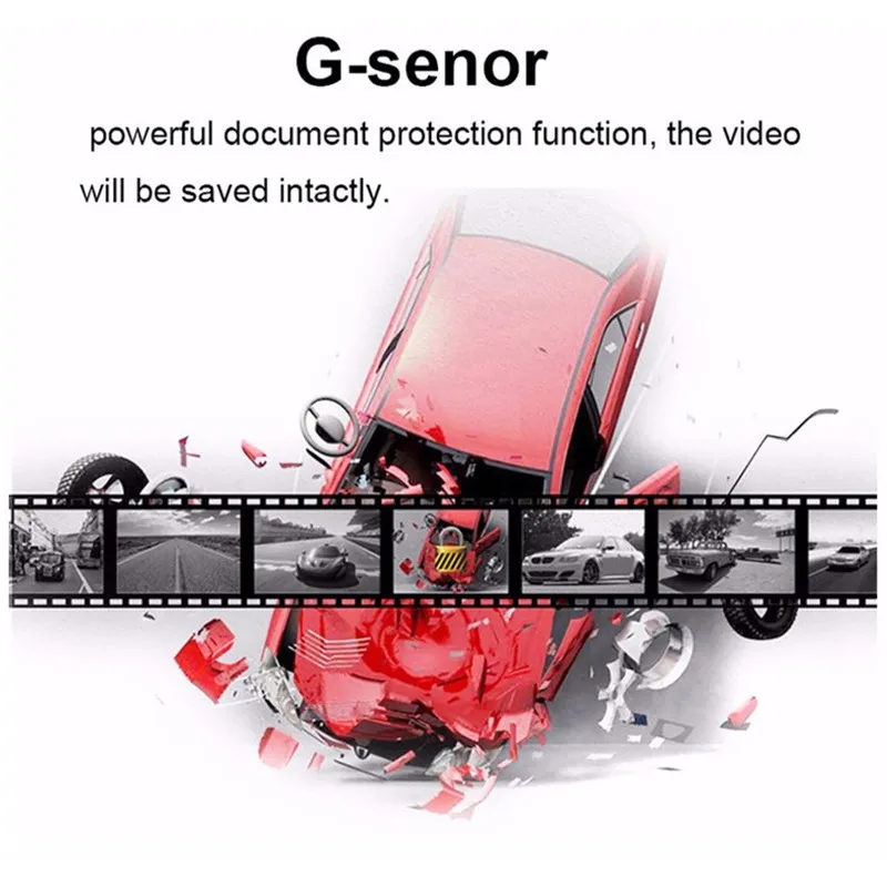 GSPSCN Car 4.3 Inch Blue Review Mirror DVRs Digital Video Recorder Dual Lens Dash Cam Registratory Camcorder Full HD 1080P - 6