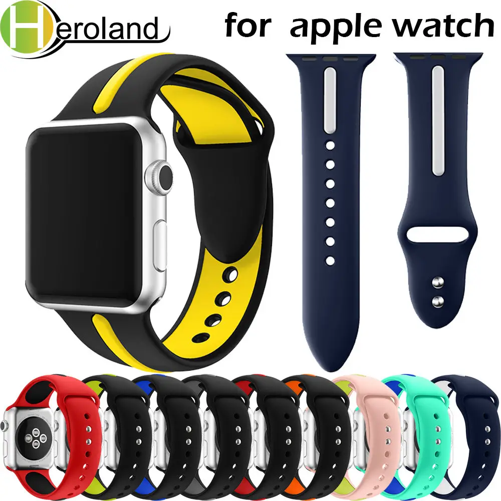 Ремешок для часов силиконовый apple watch Series 4/3/2/1 42/38/40/44 мм|Ремешки часов| |