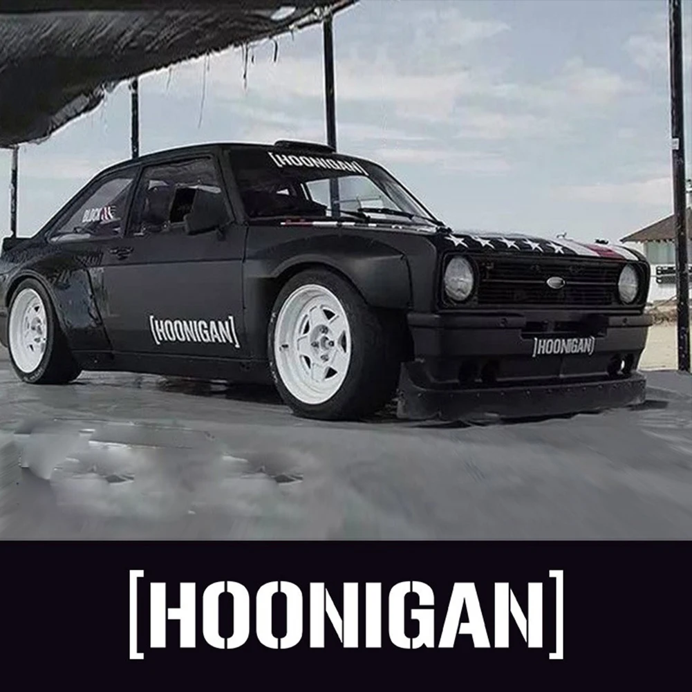 Hoonigan печать автомобиля окна двери наклейки самоклеющиеся гонки отражательные наклейки для автомобилей стикер