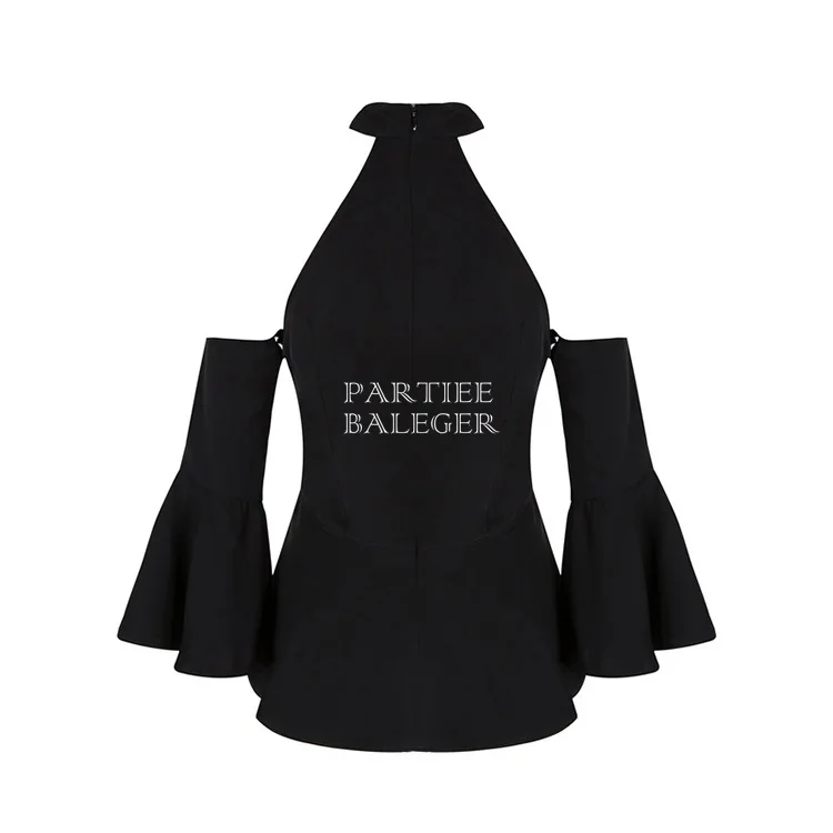 Noir 2019 Cou Trou Chic Manches Zipper O Élégant Patry Débardeur L'épaule Retour Récolte Summer Évasée New Clé De Ruches Soirée frwCf7qH