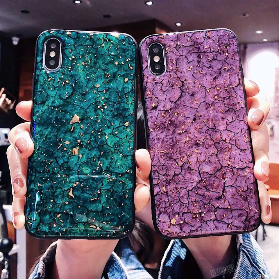 

Platinum Marble Glitter Case For Samsung Galaxy S8 S9 Plus Note 9 8 Bling Silicon TPU Cover for iPhone 7 8 6 6S Plus X XR XS MAX