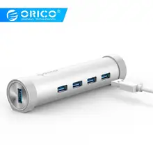 ORICO ARH4-U3-SV Alumium круглый 4 порта USB3.0 концентратор для ноутбука MAC идеально-Серебристый