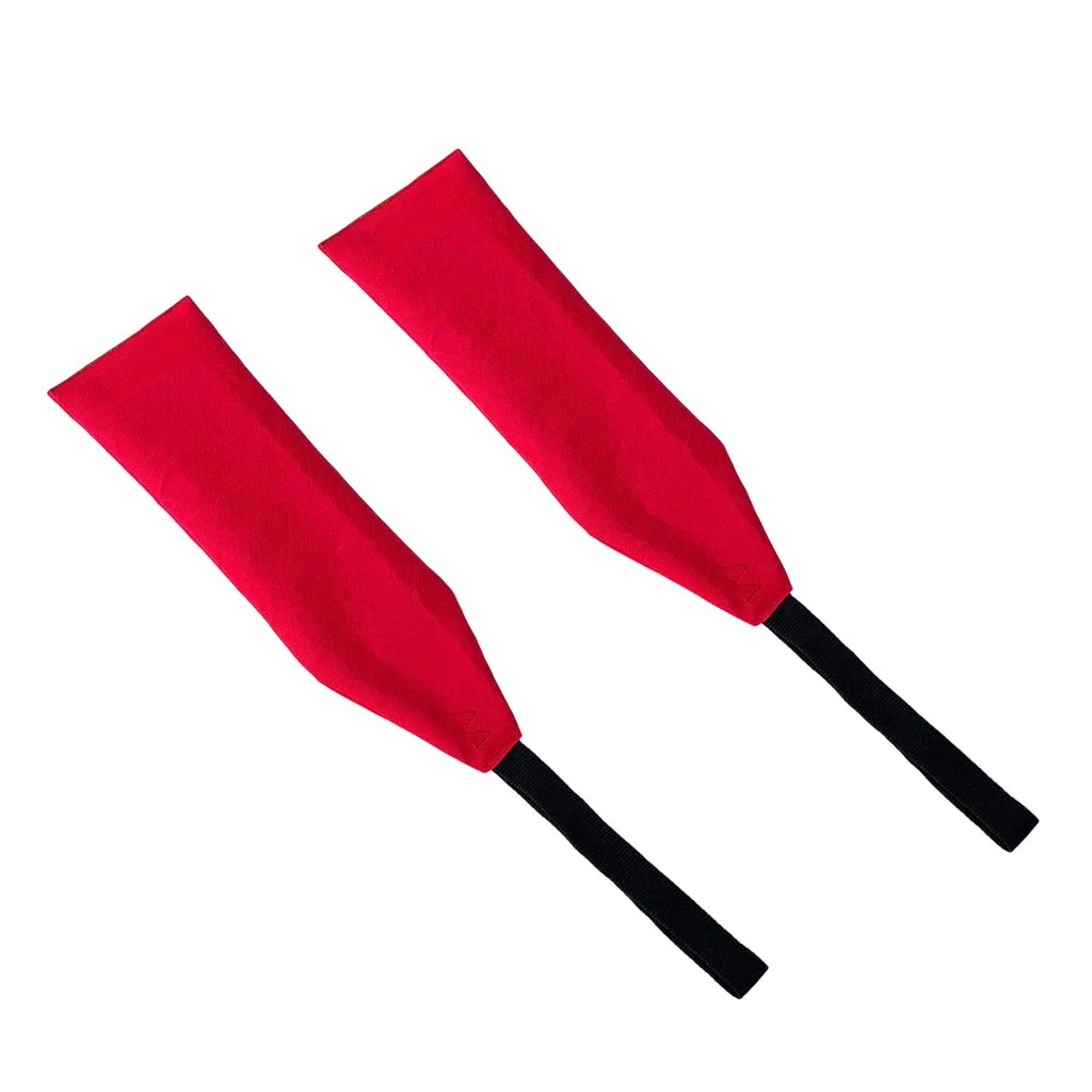 2Pcs Safety Travel Flag, Safety Flag With Webbing  For Kayak Canoes And SUP Tow Flag Long Load Flag Red