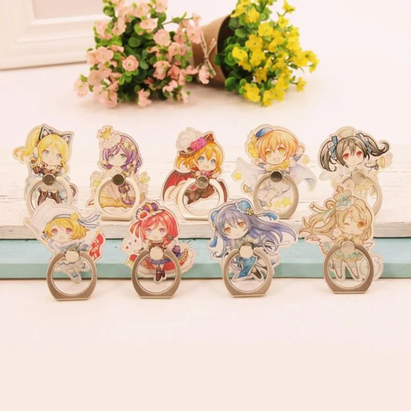 1 шт. милое Аниме Love Live кольцо на палец 360 градусов универсальный акриловый