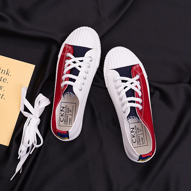 white shoes with color