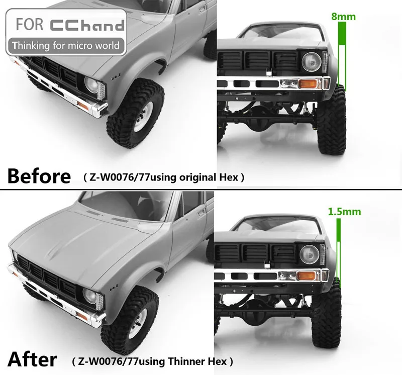 Колесный редуктор RC car on road toy для CChand RC4WD Z W0076/77|Детали и аксессуары| |